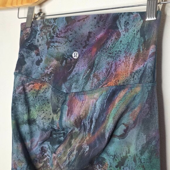 Lululemon Align Crop Leggings 21" Inseam Multicolor Pattern Women's Size 6 - Picture 4 of 6